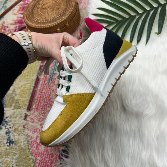 Boden Colorful Ribbed Corduroy Classic Trainer Sneaker 37 / 6 - Picture 5 of 9